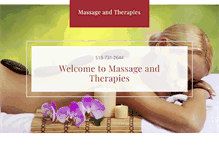 Tablet Screenshot of massageandtherapies.com